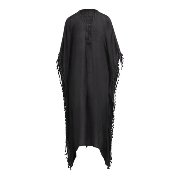 NEW Walter Baker Acapulco Kaftan in Black NEW - Picture 7 of 8